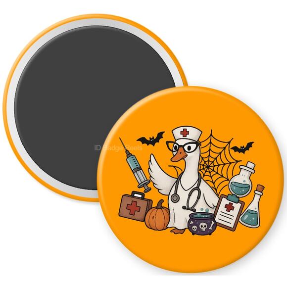 Halloween Nurse Goose 2.25" Inch Home Kitchen Magnet * Work Humor * 3/$12 - Picture 1 of 3